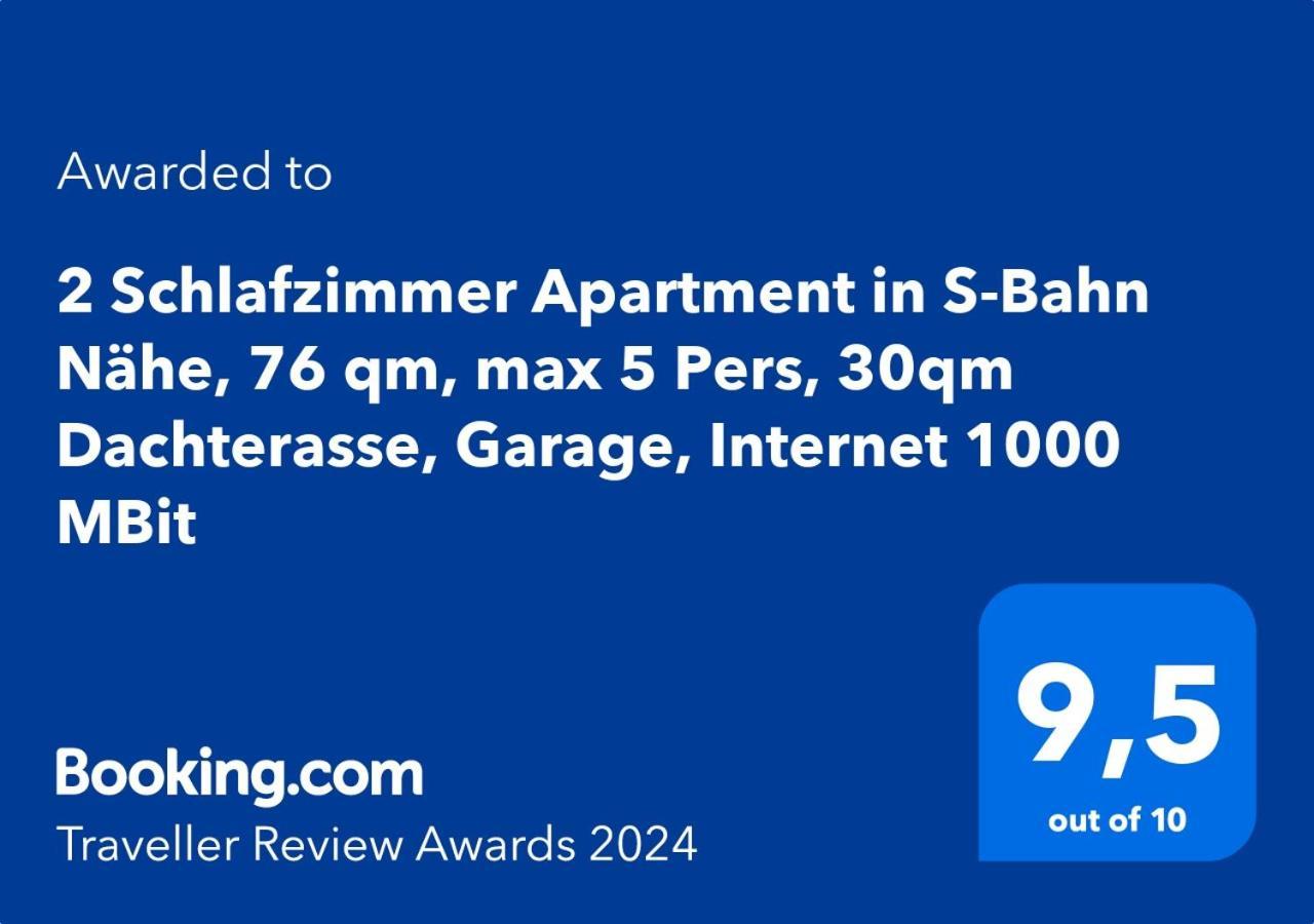 3 Zimmer Apartment In S-Bahn Naehe, 76 Qm, Max 5 Pers, 30Qm Dachterasse, Garage, Internet 1000 Mbit Gaertringen Exterior photo